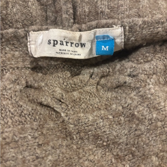 Sparrow Open Cardigan Womens Medium Wool Blend Lagen Cabincore Winter Anthro - Picture 12 of 12